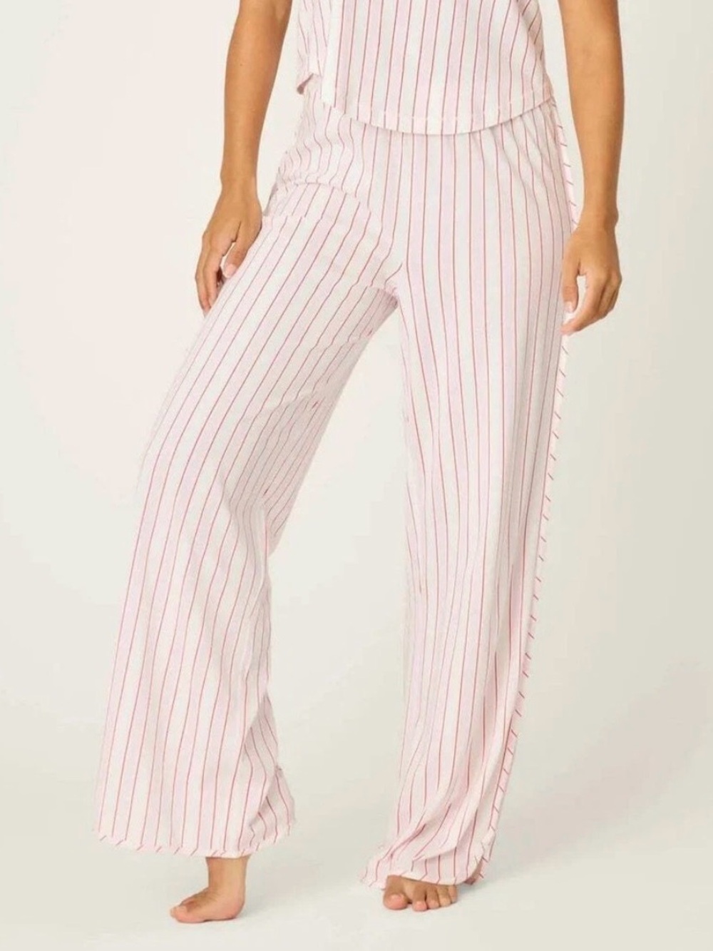 PJ Salvage Feeling Loved Striped Pajama Pants Size Small Striped pull on lounge